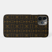 Golden Obsidian Tribal Ikat Pattern Case-Mate iPhone Hülle (Rückseite (Horizontal))