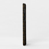 Golden Obsidian Tribal Ikat Pattern Case-Mate iPhone Hülle (Hinten/Links)