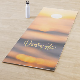 Golden Ocean Sunset Namaste Personalisiert Yoga Ma Yogamatte