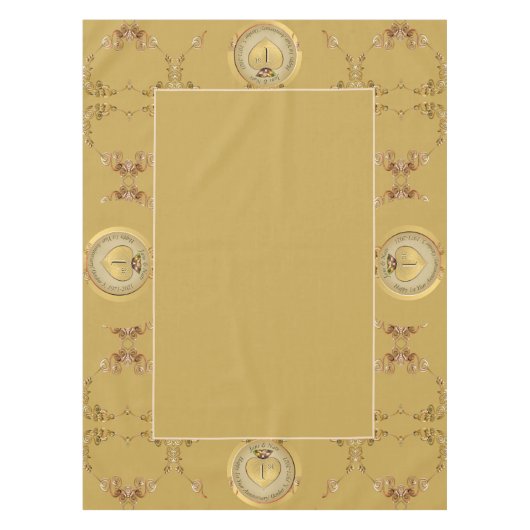 Golden Ochre Hochzeitsfeier Tischdecke (Vorderseite)