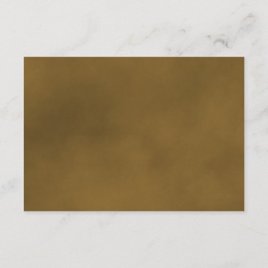 Golden Ochre Rose Elegante Hochzeitswebsite Begleitkarte (Rückseite)