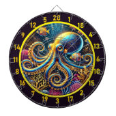 Golden Octopus Coral Reef Dartscheibe (vorne)