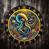 Golden Octopus Reef Adventure Dartboard Dartscheibe