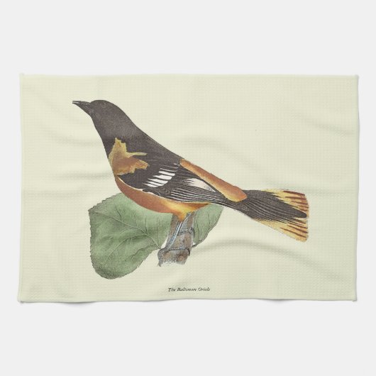 Golden oder Baltimore Oriole (Icterus galbula) Geschirrtuch (Horizontal)