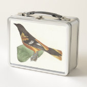 Golden oder Baltimore Oriole (Icterus galbula) Metall Brotdose (Vorderseite)