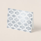 Golden oder Silver Abstrakt Mid Century Moderne Pl Folienkarte (Vorderseite)