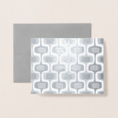 Golden oder Silver Abstrakt Mid Century Moderne Pl Folienkarte (Vorderseite mit Umschlag)