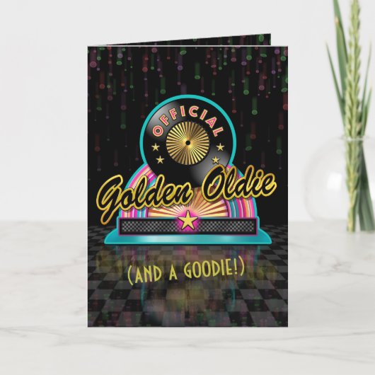 Golden Oldie Birthday Card Karte (Vorderseite)