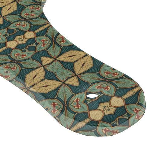 Golden Olive Bloom - Botanisches Fliesenmuster Schneidebrett (Ecke)