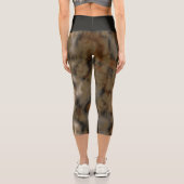 Golden Olive Marmor Capri Leggings (Rückseite)