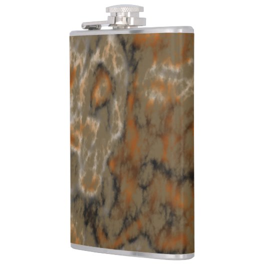 Golden Olive Marmor Flachmann (Links)