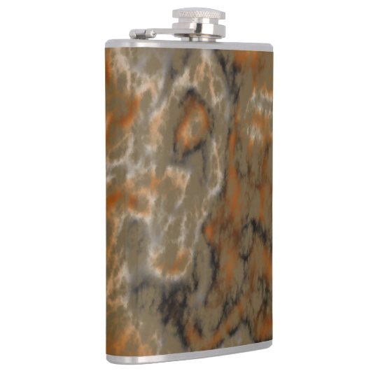 Golden Olive Marmor Flachmann (Rechts)