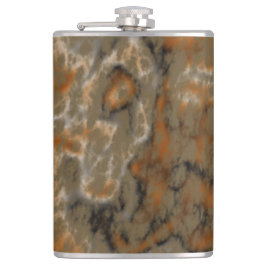 Golden Olive Marmor Flachmann