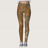 Golden Olive Marmor Leggings (Vorderseite)