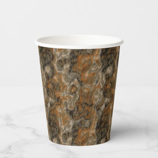 Golden Olive Marmor Pappbecher (Rückseite)