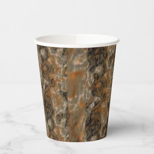 Golden Olive Marmor Pappbecher (Links)