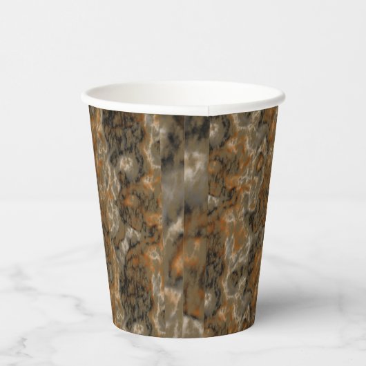 Golden Olive Marmor Pappbecher (Rechts)
