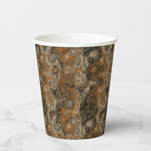 Golden Olive Marmor Pappbecher (Vorderseite)