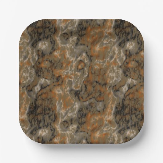 Golden Olive Marmor Pappteller (Vorderseite)