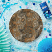 Golden Olive Marmor Pappteller (Party)