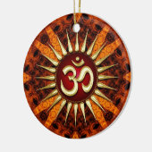 Golden OM Bio Good Energy Keramik Ornament (Links)