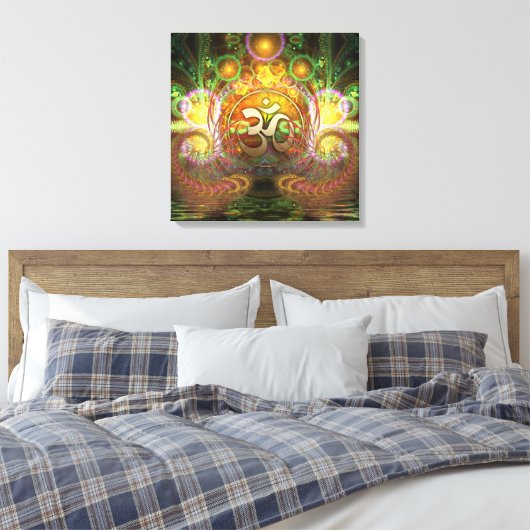 Golden Om Dreams Leinwand (Insitu (Schlafzimmer))