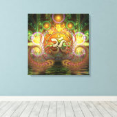 Golden Om Dreams Leinwand (Insitu (Holzboden))