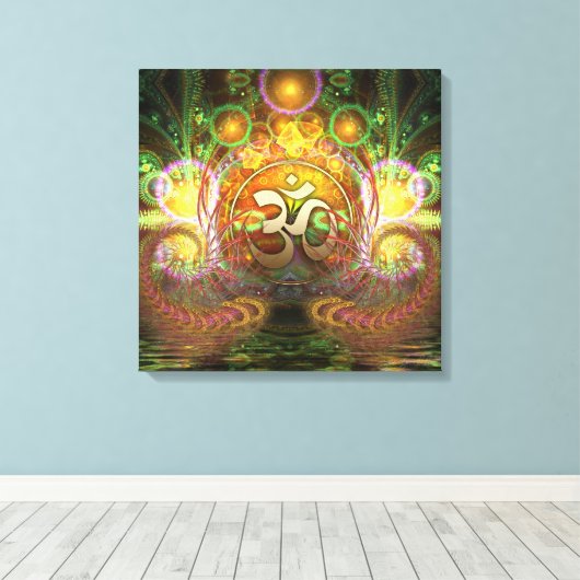 Golden Om Dreams Leinwand (Insitu (Holzboden))