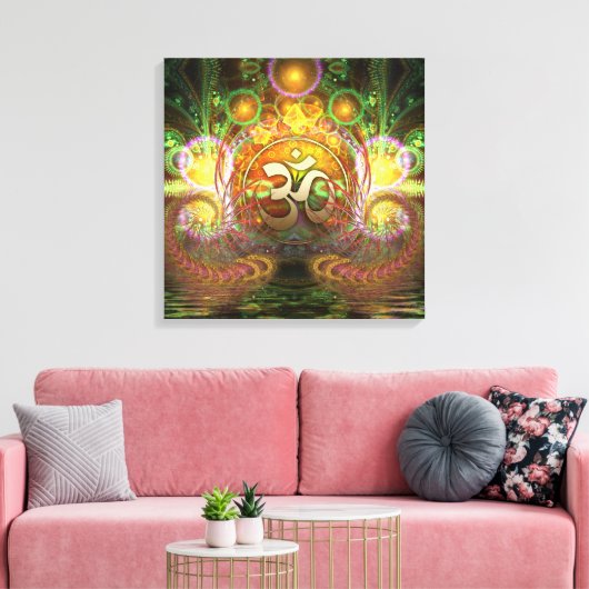 Golden Om Dreams Leinwand (Insitu (Wohnzimmer))