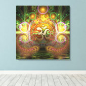Golden Om Dreams Leinwand (Insitu (Holzboden))