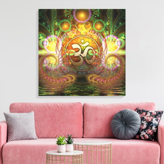 Golden Om Dreams Leinwand (Insitu (Wohnzimmer))