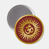 Golden Om Magnet (Vorderseite/Rückseite)