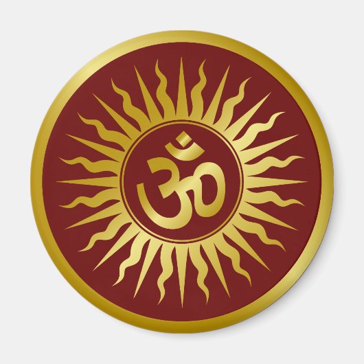 Golden Om Magnet (Vorne)