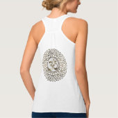 Golden Om Mandala Tank Top (Rückseite)