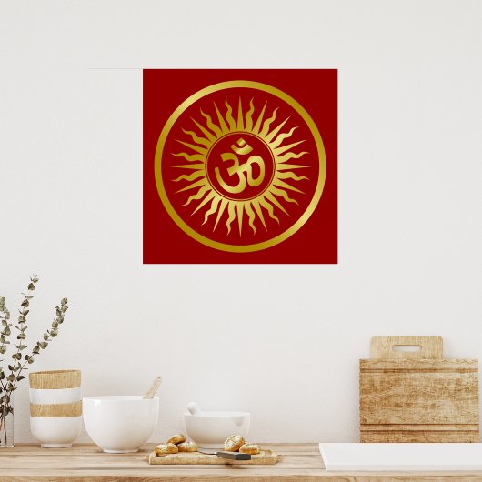 Golden Om Poster (Küche)