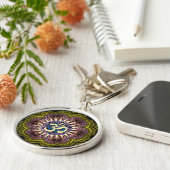 Golden Om Sacred Circles #04 Schlüsselanhänger (Seite)