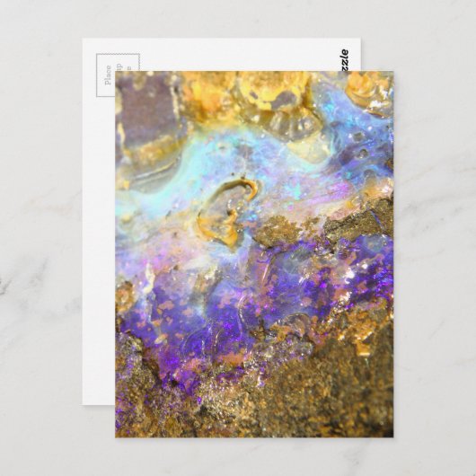 Golden Opal Postkarte (Vorne/Hinten)