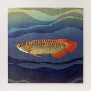 Golden Orange Arowana Fish   Fischenthusiasten Puzzle