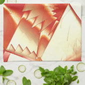 Golden orange bis beige, extrem, grob digitalisier geschirrtuch (Gefaltet)