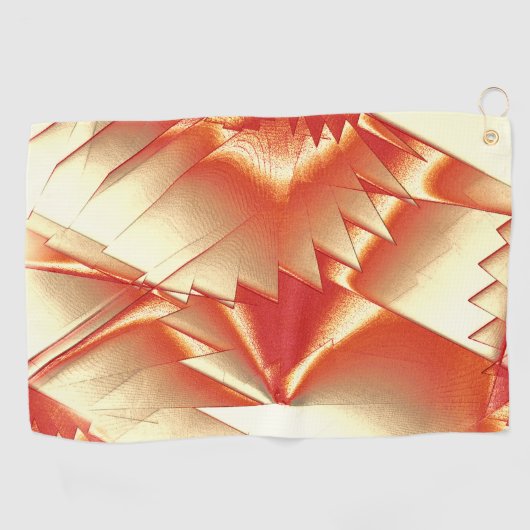 Golden orange bis beige, extrem, grob digitalisier golfhandtuch (Horizontal)