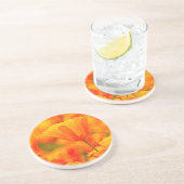 Golden Orange California Mohn "Land of Orange" Getränkeuntersetzer (Seite)