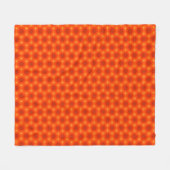 Golden Orange Honeycomb Hexagon Muster Fleecedecke (Vorderseite (Horizontal))