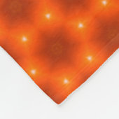 Golden Orange Honeycomb Hexagon Muster Fleecedecke (Ecke)