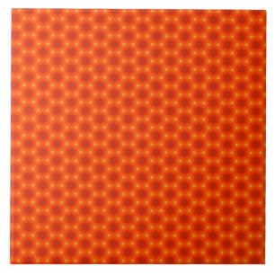 Golden Orange Honeycomb Hexagon Muster Fliese