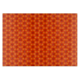 Golden Orange Honeycomb Hexagon Muster Schneidebrett