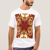 Golden Orange Jasmine Bohemian Floral Graphic T-Shirt (Vorderseite)