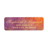 Golden Orange Purple Sunset Sky Monet Art Wedding (Vorne)