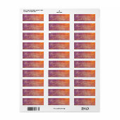 Golden Orange Purple Sunset Sky Monet Art Wedding (Vorne)