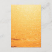 Golden Orange Sommermeere Hochzeit Begleitkarte (Rückseite)
