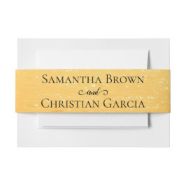 Golden Orange Sommermeere Hochzeit Einladungsbanderole